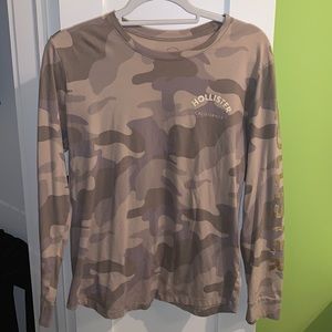 Camo Long Sleeve Graphic Tee